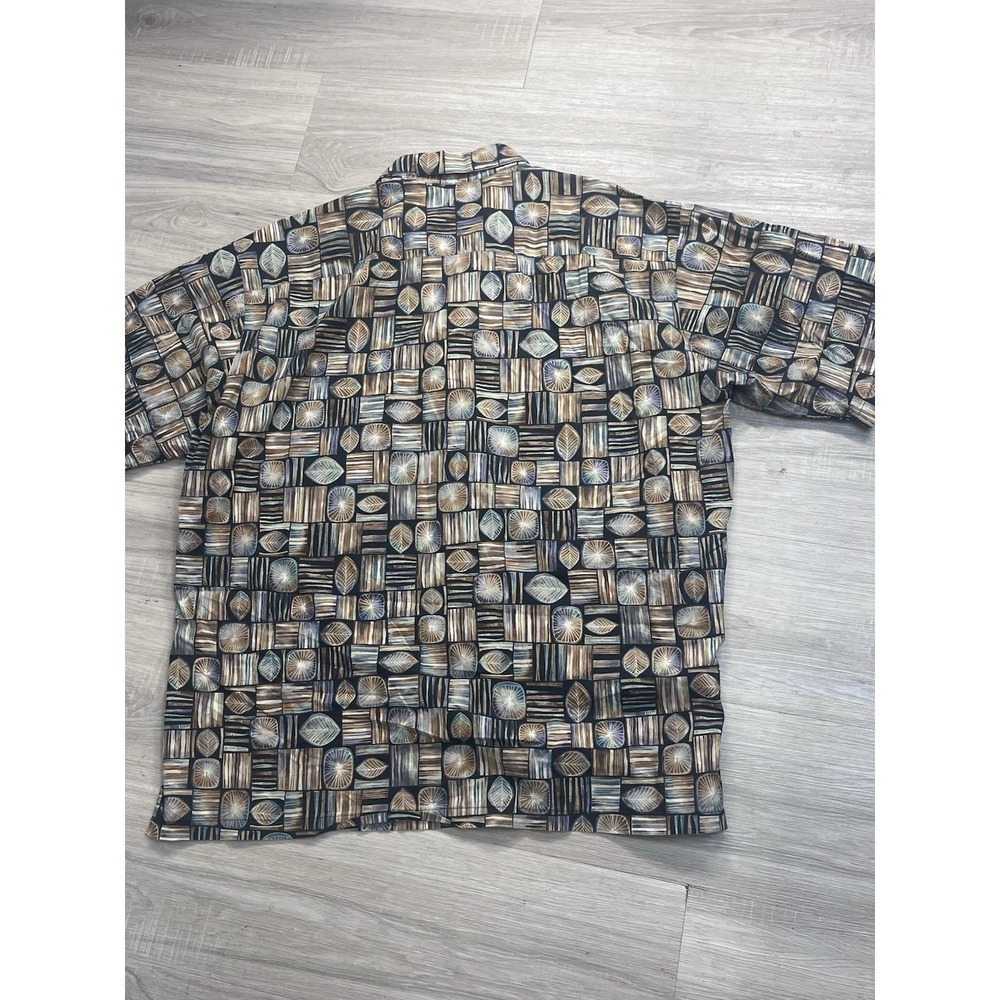 Tori Richard‎ Shirt Mens XL Cotton Lawn Abstract Button Up Short Sleeve Hawaii - Picture 3 of 8